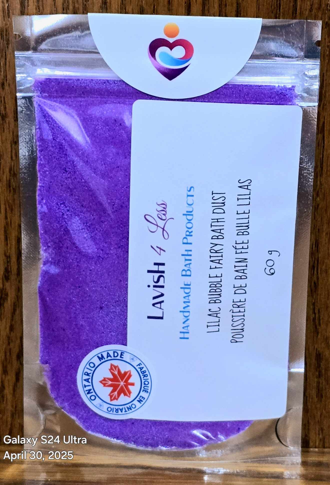 Lilac Bubble Fairy Bath Dust