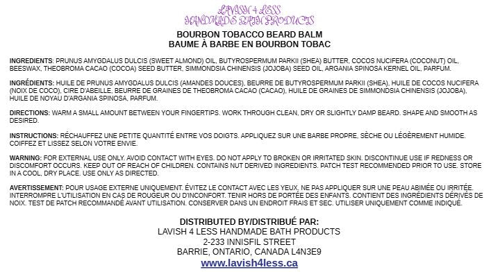 Bourbon Tobacco Beard Balm