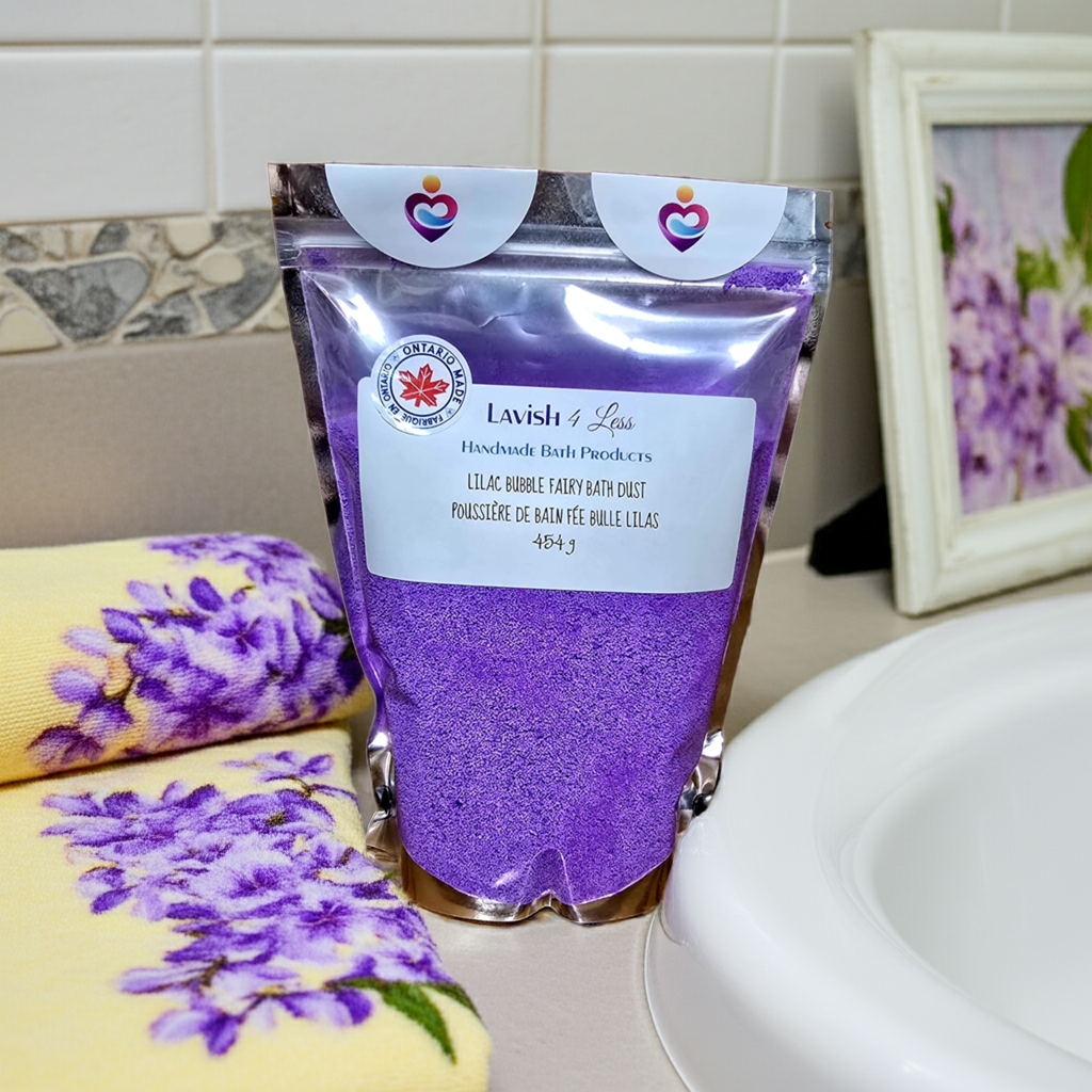 Lilac Bubble Fairy Bath Dust