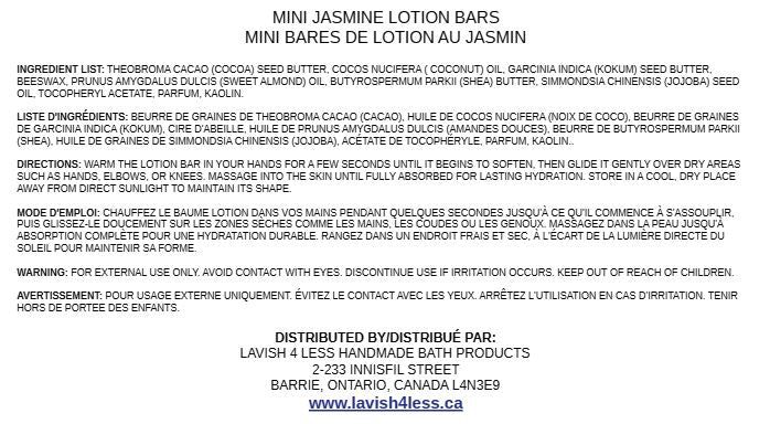 Mini Jasmine Lotion Bars