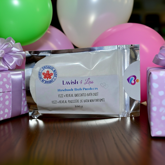 Fizz & Reveal Unscented Bath Dust