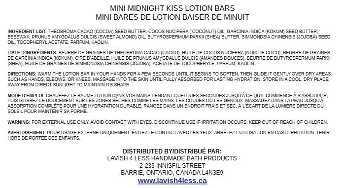 Mini Midnight Kiss Lotion Bars