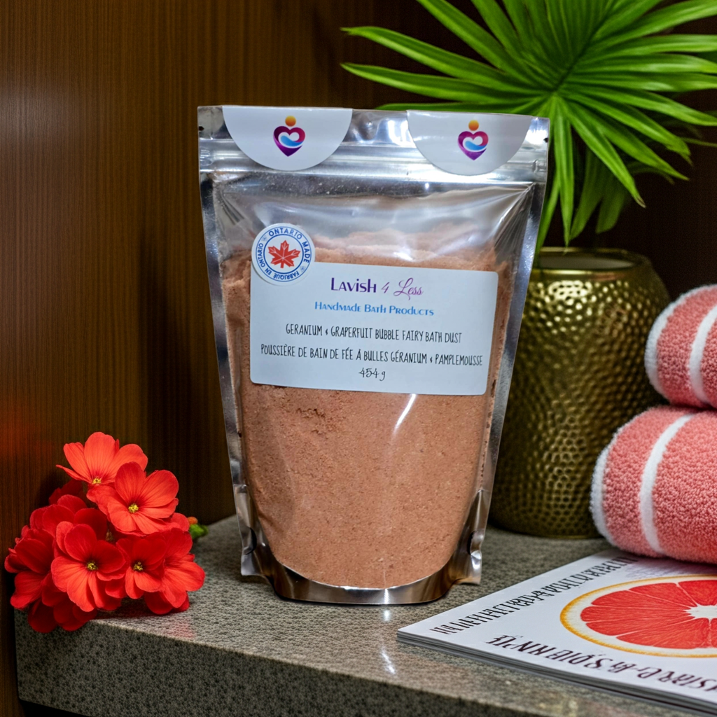 Geranium & Graperfruit Bubble Fairy Bath Dust