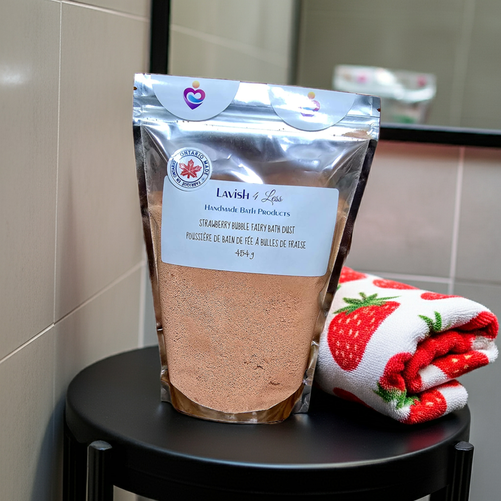 Strawberry Bubble Fairy Bath Dust