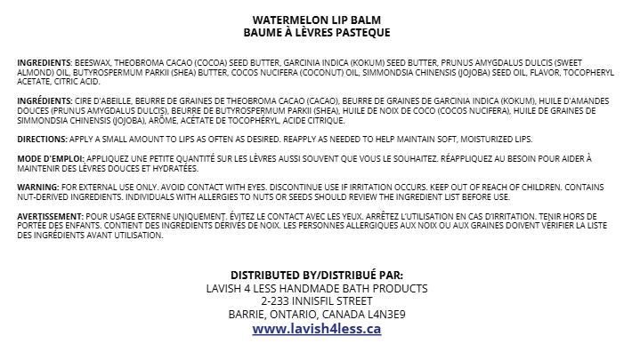 Watermelon Lip Balm