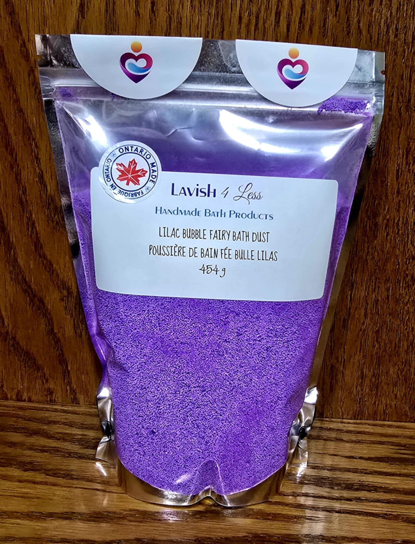 Lilac Bubble Fairy Bath Dust
