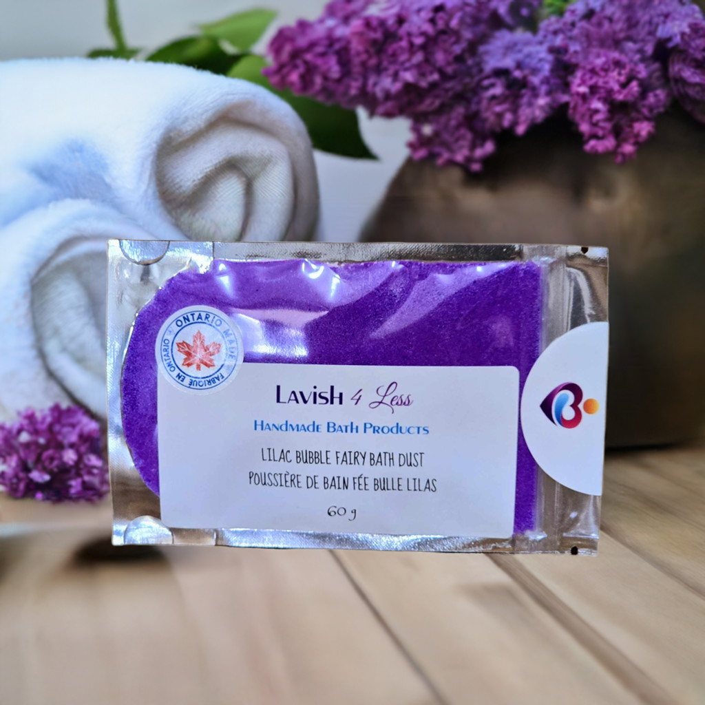 Lilac Bubble Fairy Bath Dust