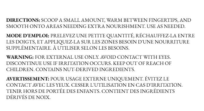 “Close‑up of the Lavella Ointment label showing bilingual directions and safety warnings on a metal tin, photographed in a clean, minimal setting.
