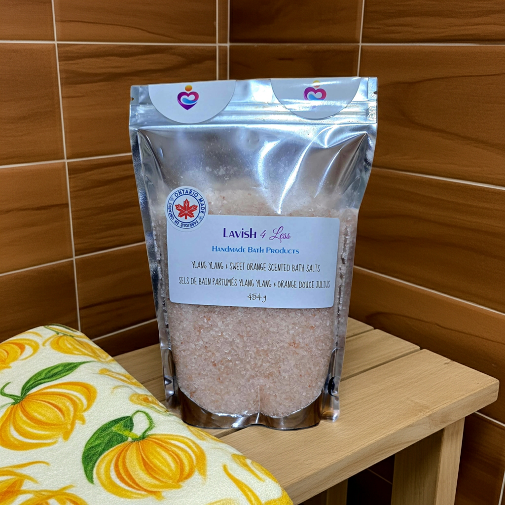 Ylang Ylang & Sweet Orange Scented Bath Salts