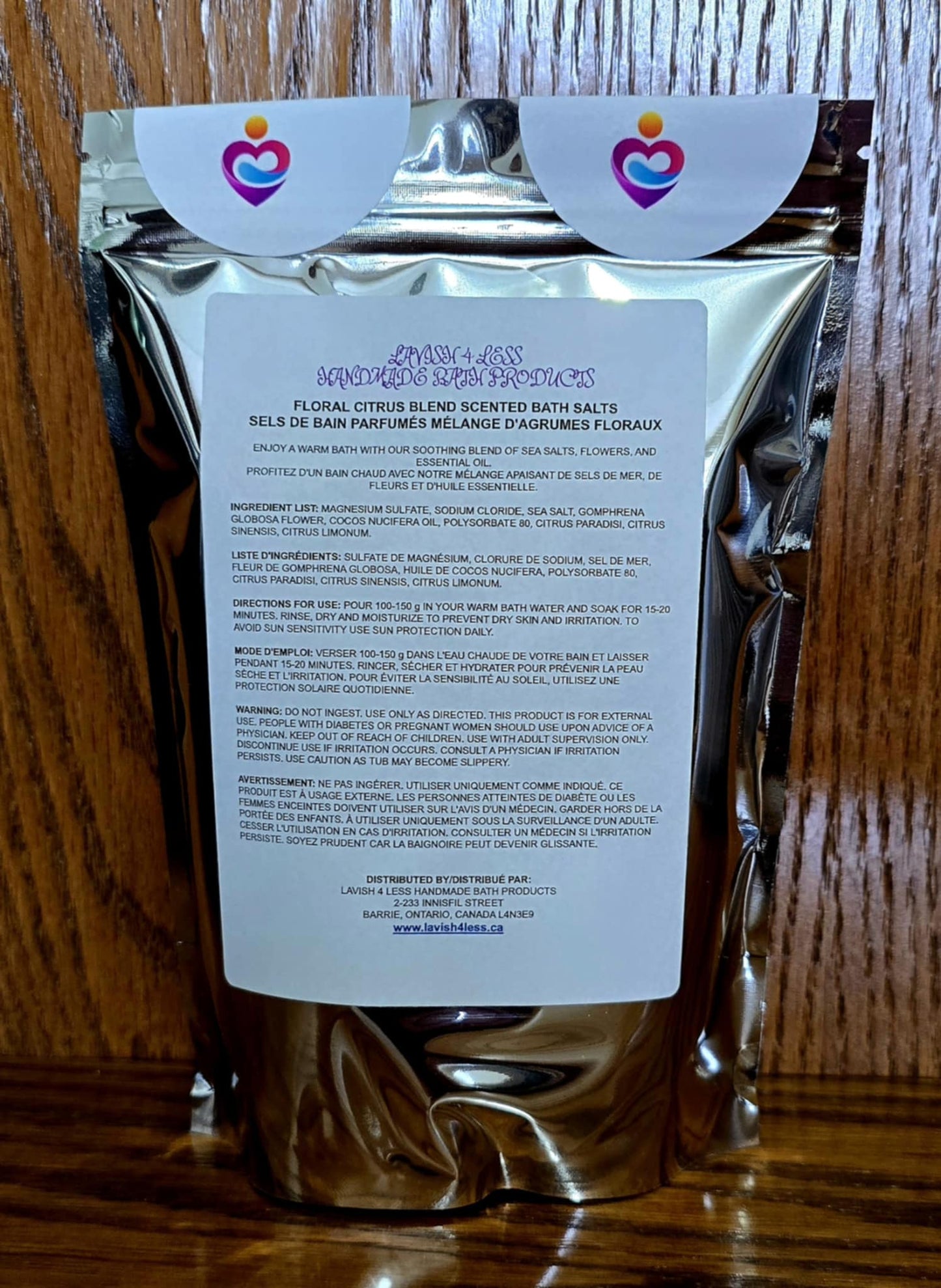 Floral Citrus Blend Scented Bath Salts