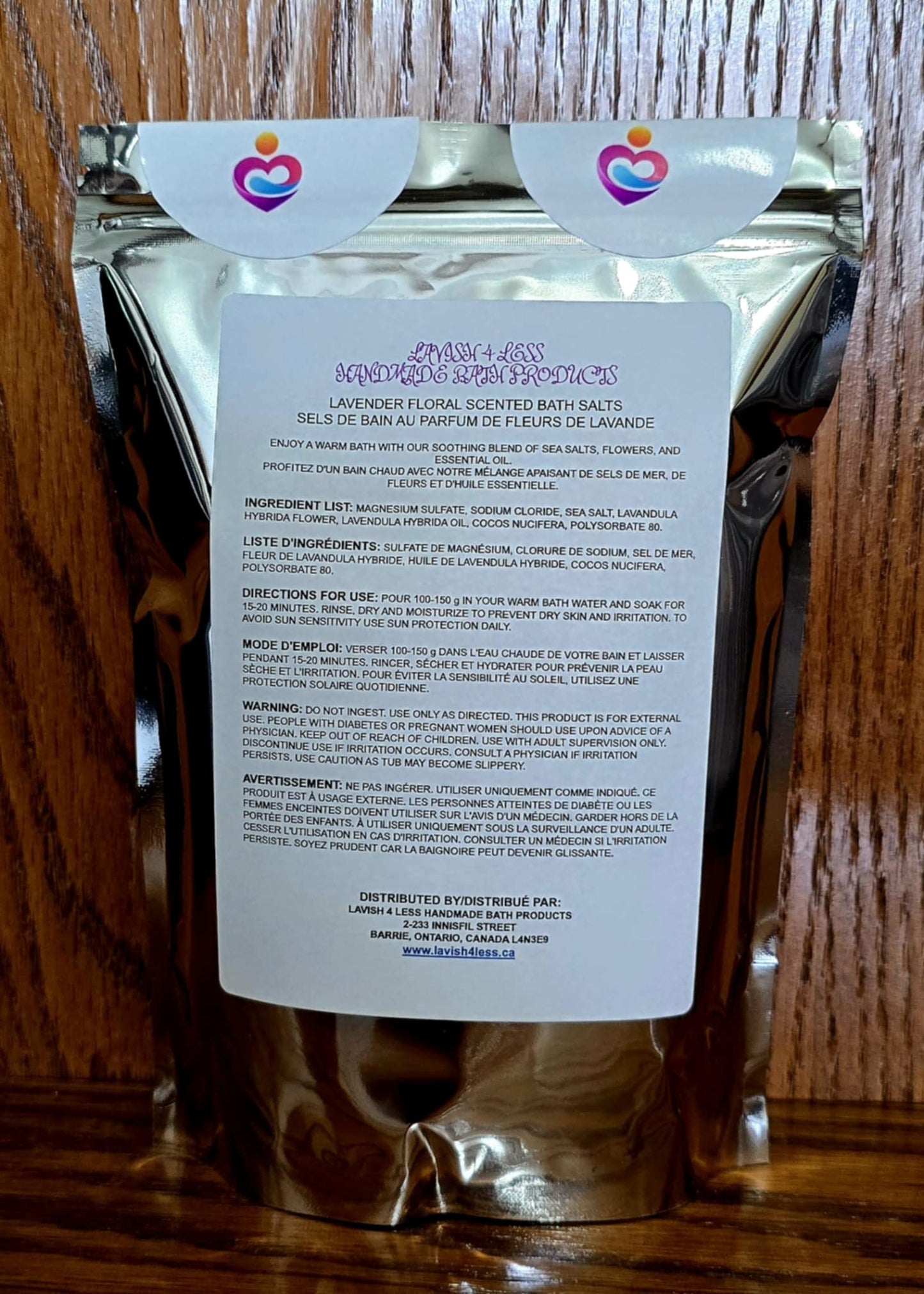 Lavender Floral Scented Bath Salts