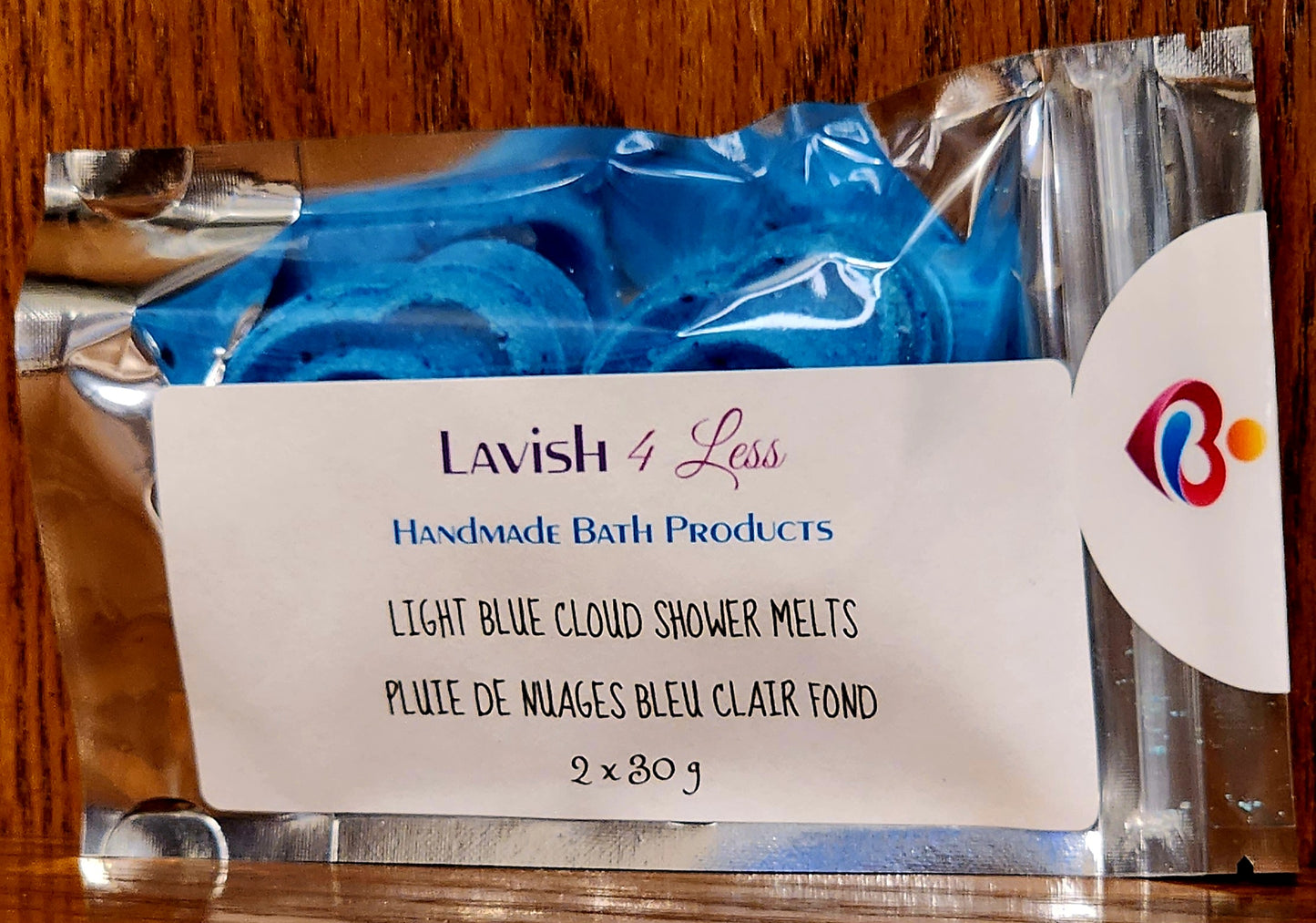 Light Blue Cloud Shower Melts