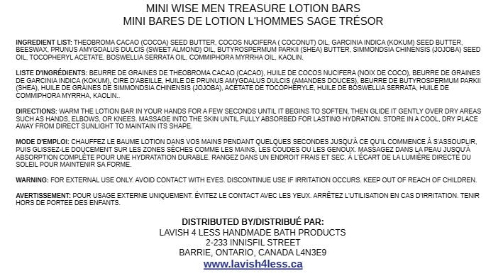 Mini Wise Men Treasure Lotion Bars