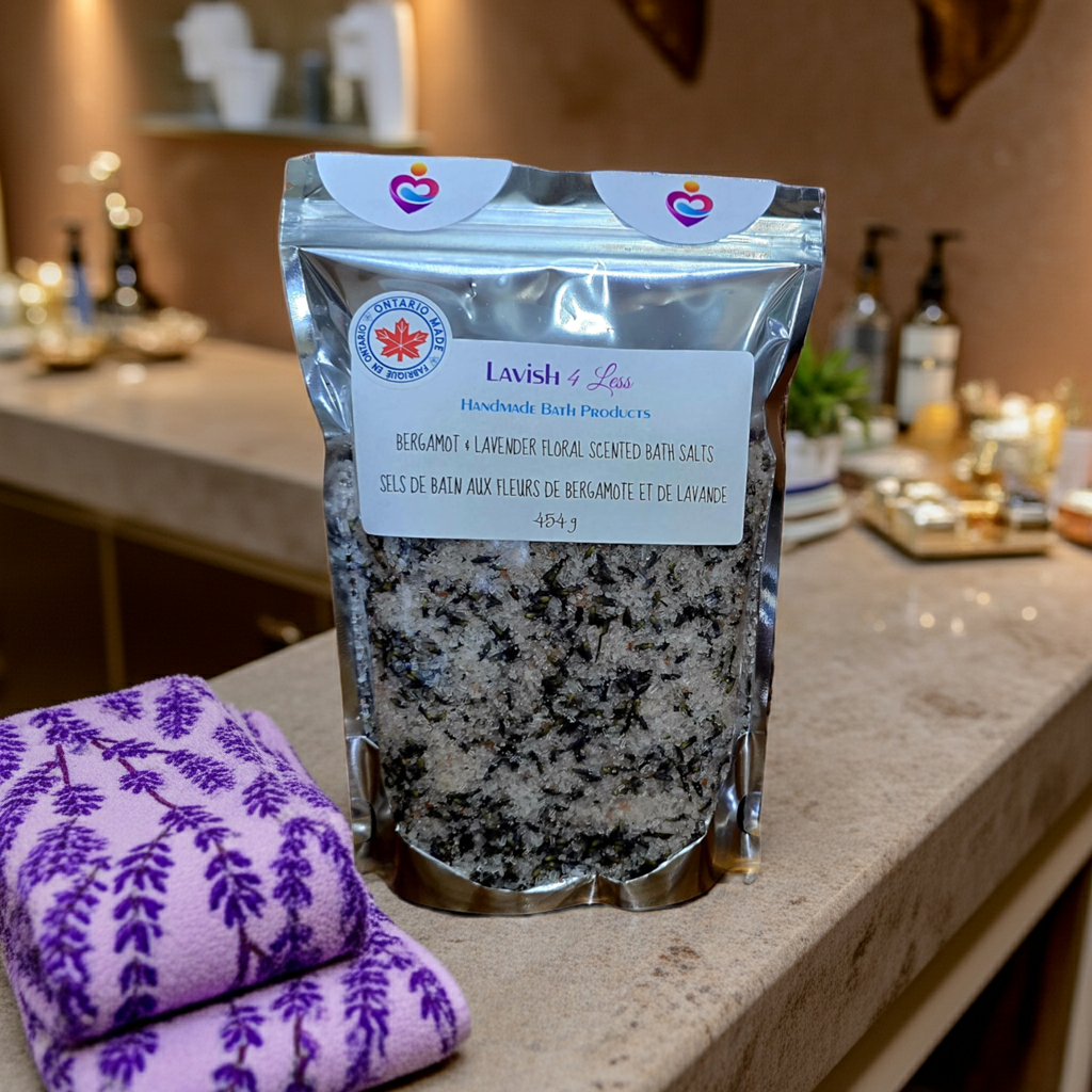Bergamot & Lavender Floral Scented Bath Salts