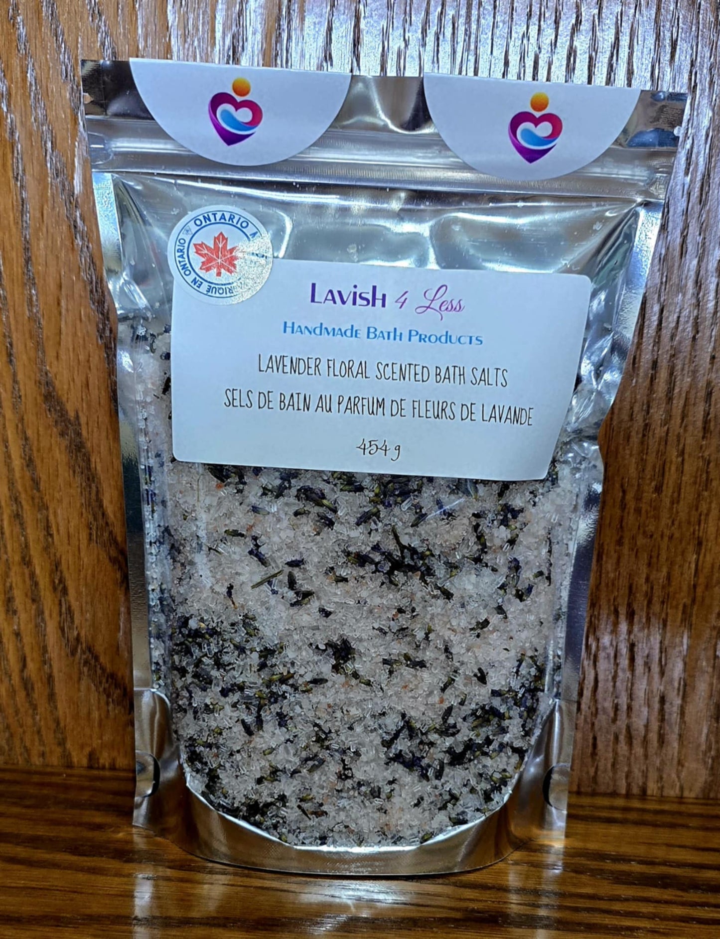 Lavender Floral Scented Bath Salts