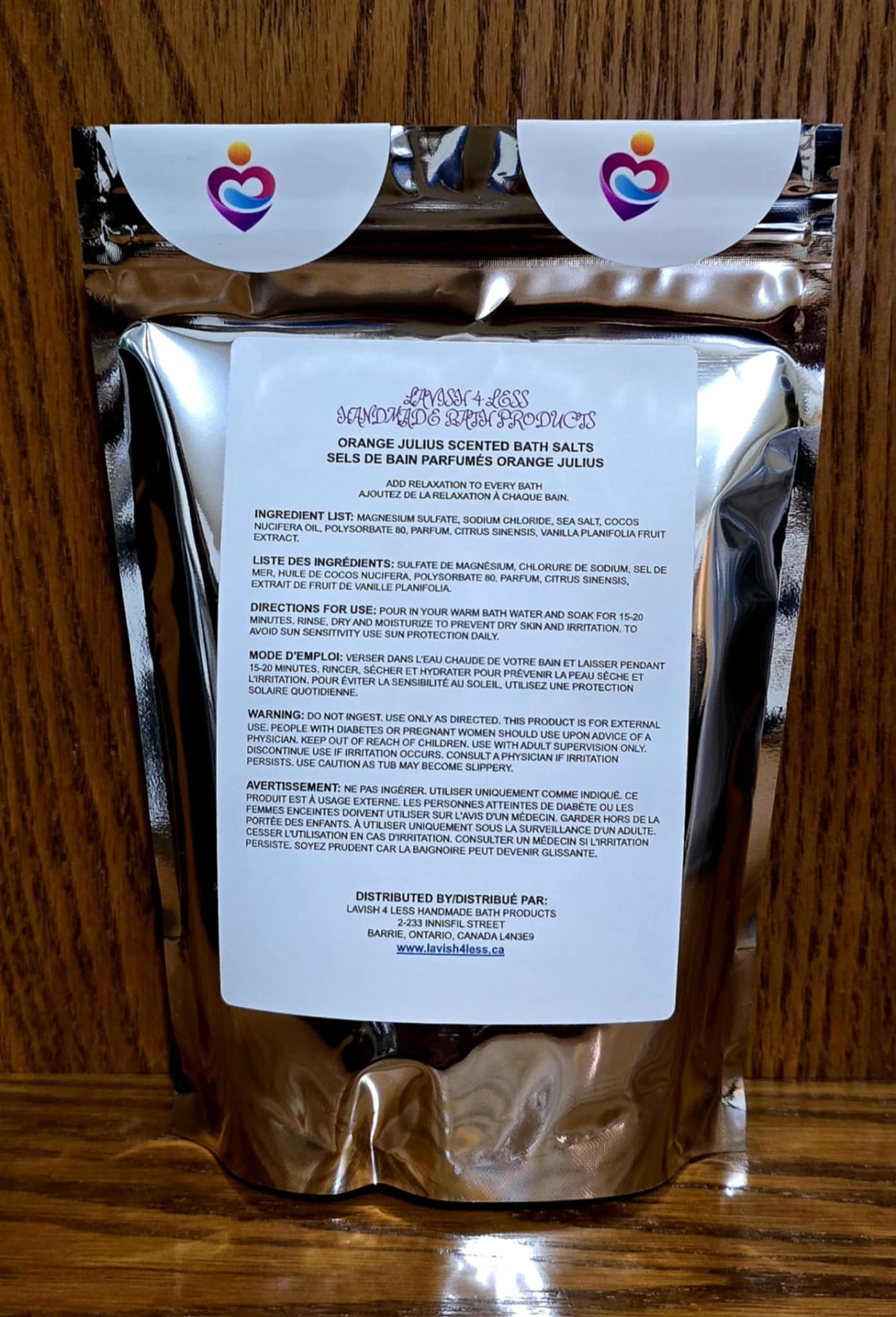 Orange Julius Scented Bath Salts