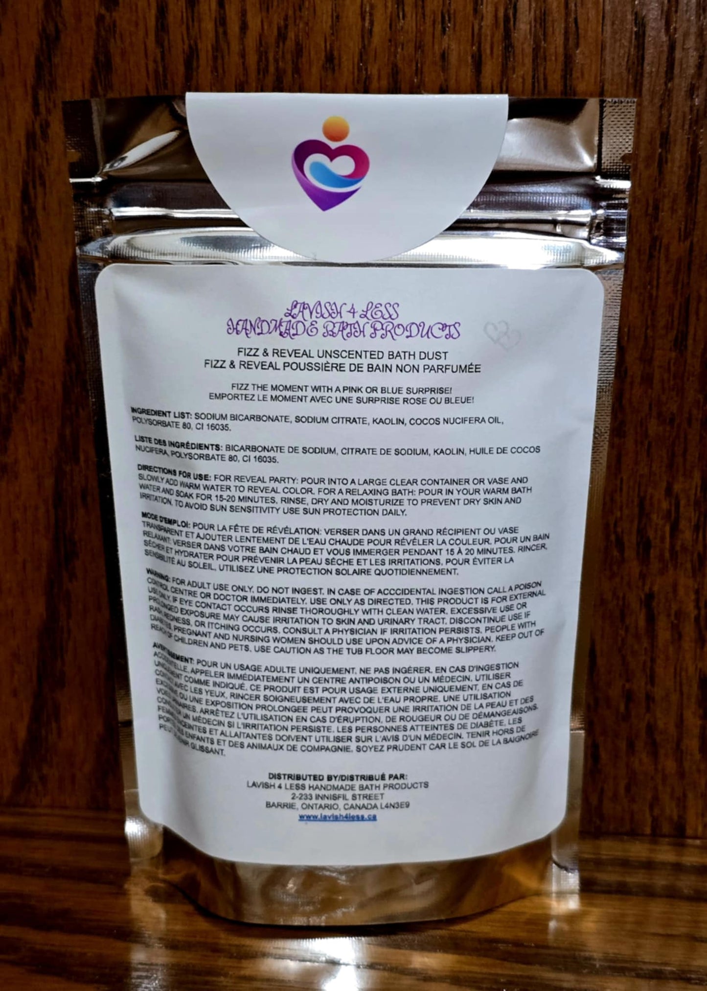 Fizz & Reveal Unscented Bath Dust