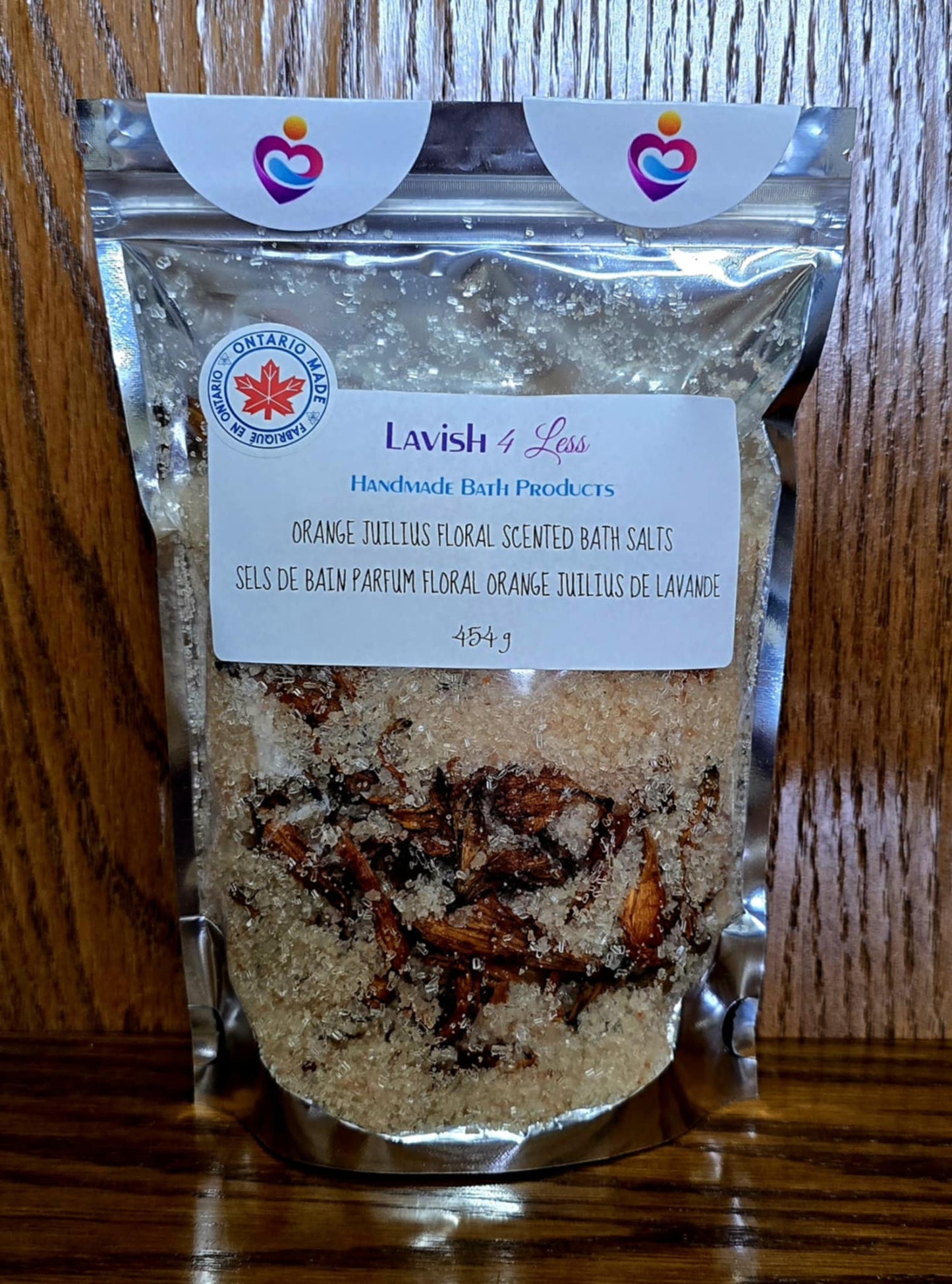 Orange Julius Floral Scented Bath Salts