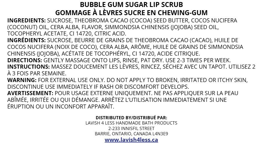 Bubble Gum Sugar Lip Scrub