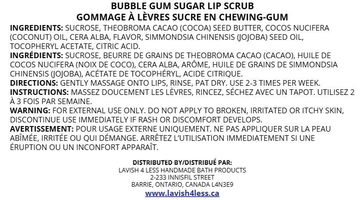Bubble Gum Sugar Lip Scrub