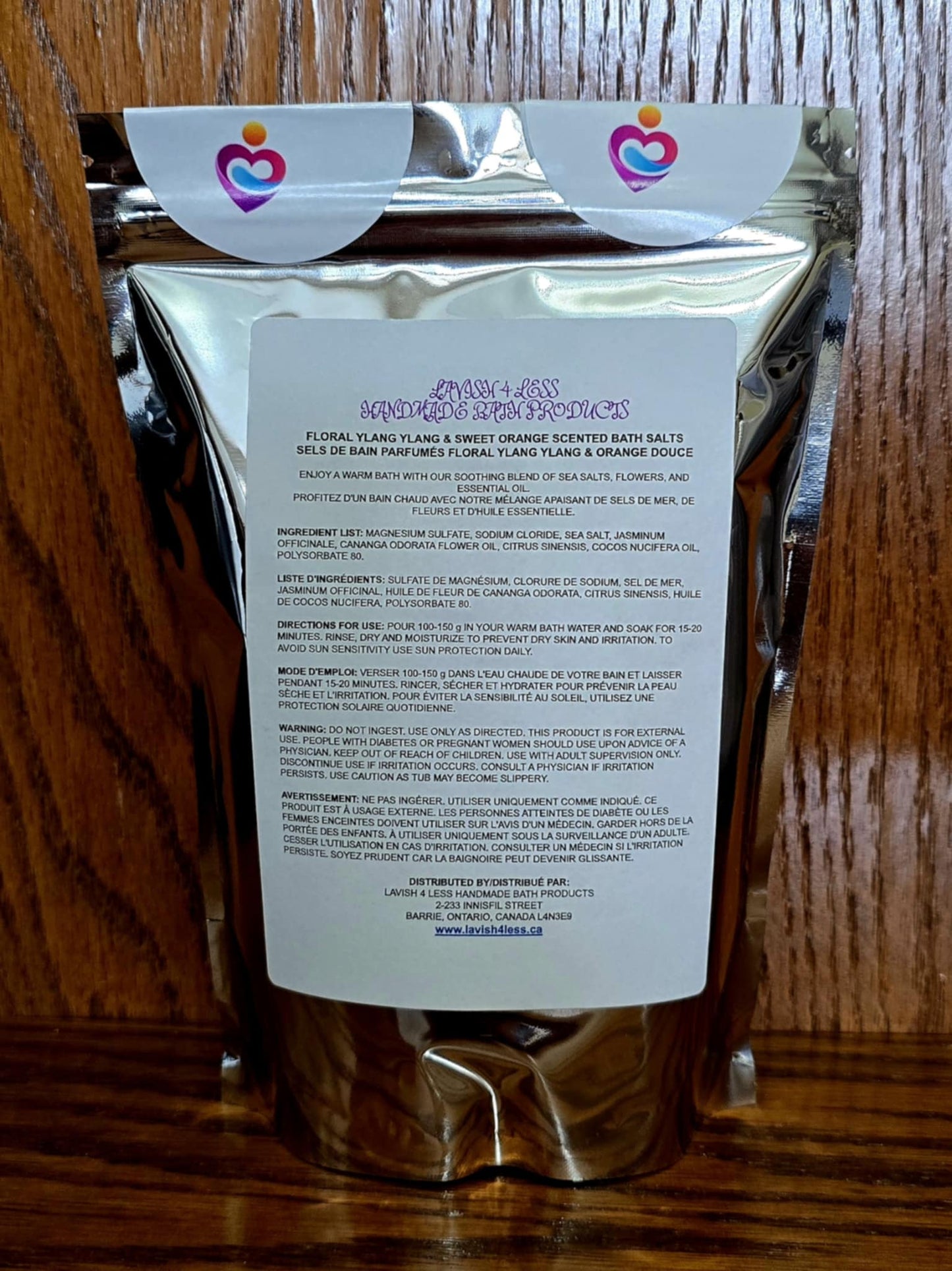 Floral Ylang Ylang & Sweet Orange Scented Bath Salts