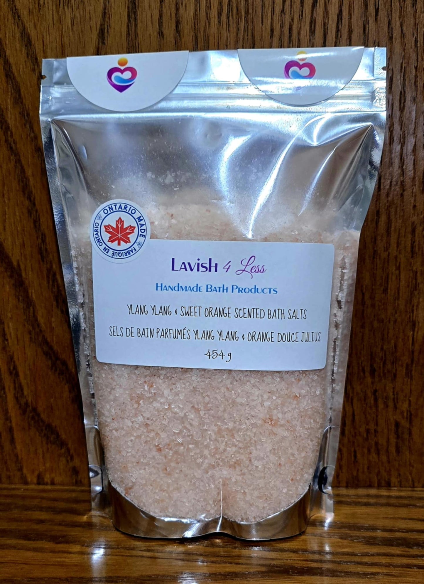 Ylang Ylang & Sweet Orange Scented Bath Salts
