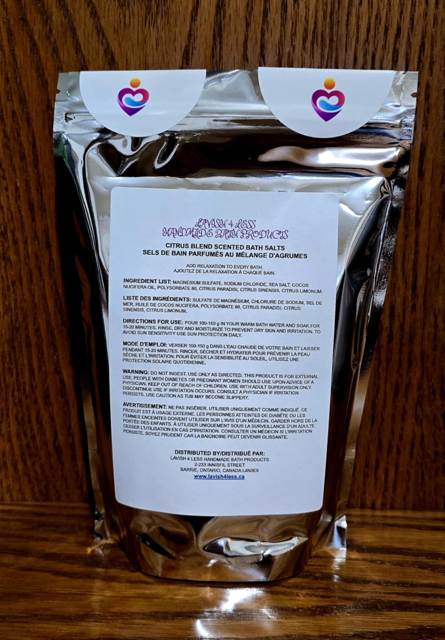 Citrus Blend Scented Bath Salts