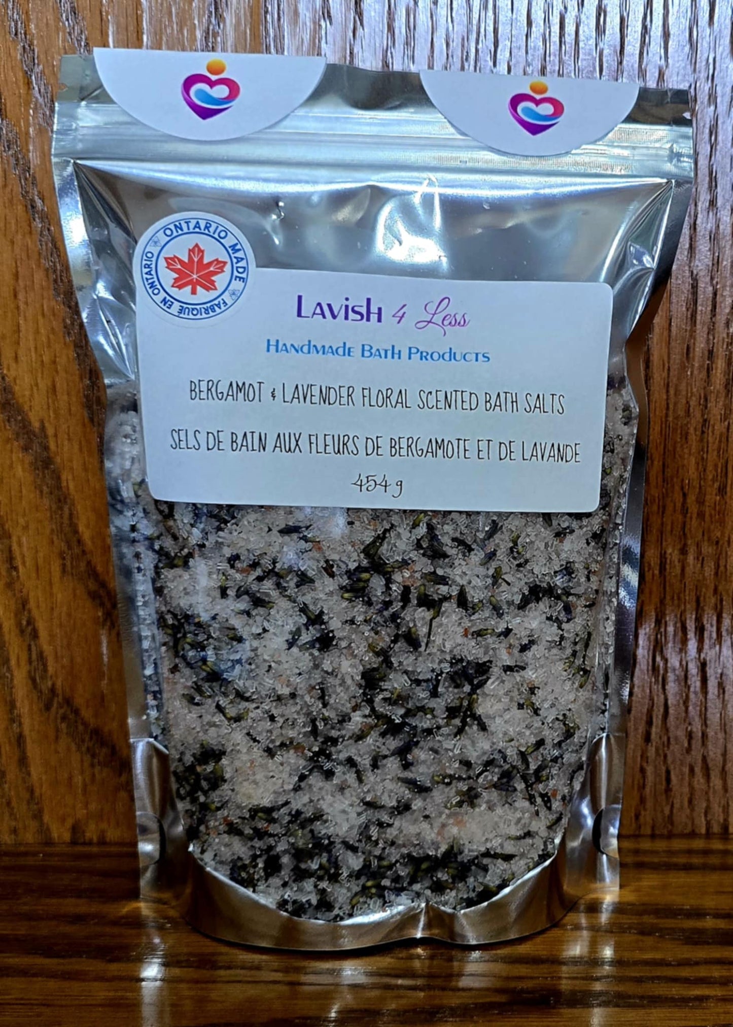 Bergamot & Lavender Floral Scented Bath Salts