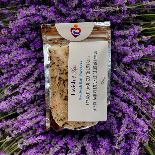 Lavender Floral Scented Bath Salts