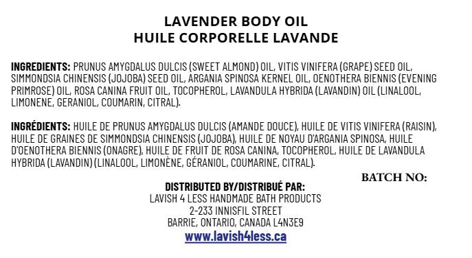 Lavender Body Oil
