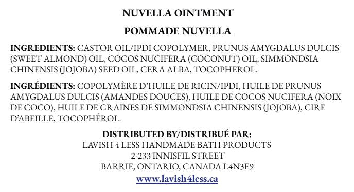 Nuvella Ointment front label showing product name, bilingual title, and 60 g weight on a white background.