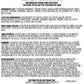 Back label for Watermelon Fizzing Fairy Bath Dust with ingredients, directions, warning, and distributor information.